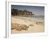 Beach Near Propriano, Corsica, France, Mediterranean-Michael Busselle-Framed Photographic Print