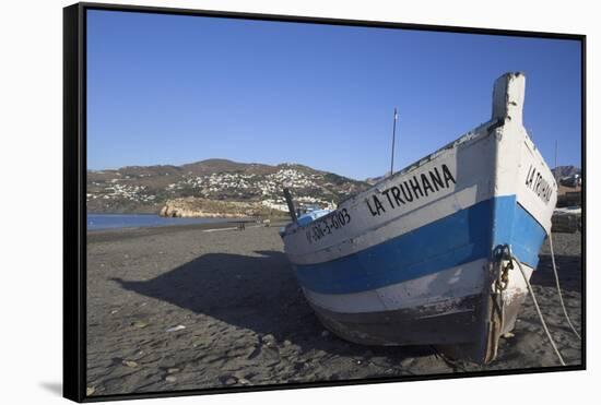 Beach Near Salobrena, Costa Del Sol, Granada Province, Andalucia, Spain-Charles Bowman-Framed Stretched Canvas