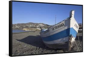 Beach Near Salobrena, Costa Del Sol, Granada Province, Andalucia, Spain-Charles Bowman-Framed Stretched Canvas