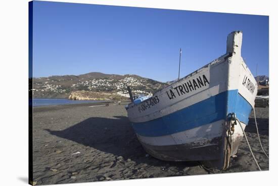 Beach Near Salobrena, Costa Del Sol, Granada Province, Andalucia, Spain-Charles Bowman-Stretched Canvas