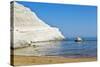 Beach near Scala Dei Turchi, Sicily, Italy-Massimo Borchi-Stretched Canvas