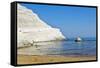 Beach near Scala Dei Turchi, Sicily, Italy-Massimo Borchi-Framed Stretched Canvas