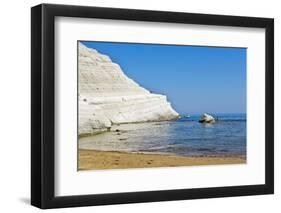 Beach near Scala Dei Turchi, Sicily, Italy-Massimo Borchi-Framed Photographic Print