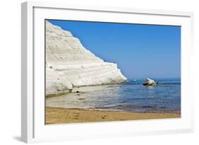 Beach near Scala Dei Turchi, Sicily, Italy-Massimo Borchi-Framed Photographic Print