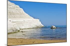 Beach near Scala Dei Turchi, Sicily, Italy-Massimo Borchi-Mounted Photographic Print