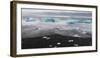 Beach Near the Glacial Lagoon Jokulsarlon and Glacier Breithamerkurjokull in Vatnajokull, Iceland-Martin Zwick-Framed Photographic Print