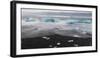 Beach Near the Glacial Lagoon Jokulsarlon and Glacier Breithamerkurjokull in Vatnajokull, Iceland-Martin Zwick-Framed Photographic Print