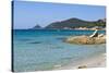 Beach near Town, Ajaccio, Corsica, France-Massimo Borchi-Stretched Canvas