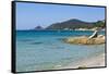 Beach near Town, Ajaccio, Corsica, France-Massimo Borchi-Framed Stretched Canvas