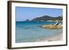 Beach near Town, Ajaccio, Corsica, France-Massimo Borchi-Framed Photographic Print