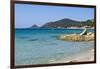 Beach near Town, Ajaccio, Corsica, France-Massimo Borchi-Framed Photographic Print