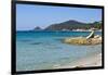 Beach near Town, Ajaccio, Corsica, France-Massimo Borchi-Framed Photographic Print