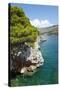 Beach near Zaton, Dubrovnik, Croatia-Guido Cozzi-Stretched Canvas