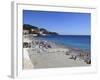 Beach, Nice, Alpes Maritimes, Cote D'Azur, French Riviera, Provence, France, Europe-Wendy Connett-Framed Photographic Print