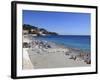 Beach, Nice, Alpes Maritimes, Cote D'Azur, French Riviera, Provence, France, Europe-Wendy Connett-Framed Photographic Print