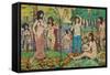 Beach No. 3, c.1913-Maurice Brazil Prendergast-Framed Stretched Canvas