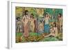 Beach No. 3, c.1913-Maurice Brazil Prendergast-Framed Giclee Print