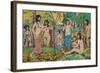 Beach No. 3, c.1913-Maurice Brazil Prendergast-Framed Giclee Print