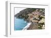 Beach of a Hillside Town, Positano, Italy-George Oze-Framed Photographic Print