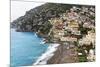 Beach of a Hillside Town, Positano, Italy-George Oze-Mounted Photographic Print