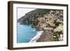 Beach of a Hillside Town, Positano, Italy-George Oze-Framed Photographic Print