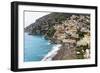 Beach of a Hillside Town, Positano, Italy-George Oze-Framed Photographic Print