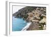 Beach of a Hillside Town, Positano, Italy-George Oze-Framed Photographic Print