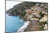 Beach of a Hillside Town, Positano, Italy-George Oze-Mounted Photographic Print