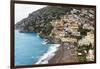 Beach of a Hillside Town, Positano, Italy-George Oze-Framed Photographic Print