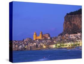 Beach of Cefalu, Sicily, Italy-Katja Kreder-Stretched Canvas