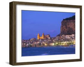 Beach of Cefalu, Sicily, Italy-Katja Kreder-Framed Photographic Print