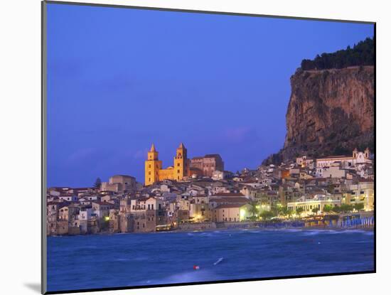 Beach of Cefalu, Sicily, Italy-Katja Kreder-Mounted Photographic Print