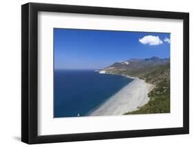 Beach of Nonza, Corsica, France, Mediterranean, Europe-Markus Lange-Framed Photographic Print