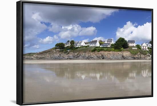 Beach of Pentrez Plage, Finistere, Brittany, France, Europe-Markus Lange-Framed Photographic Print