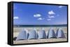 Beach of Perros Guirec, Cote De Granit Rose, Cotes D'Armor, Brittany, France, Europe-Markus Lange-Framed Stretched Canvas