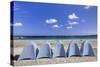 Beach of Perros Guirec, Cote De Granit Rose, Cotes D'Armor, Brittany, France, Europe-Markus Lange-Stretched Canvas