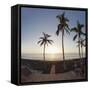 Beach of Puerto Naos at Sunset, La Palma, Canary Islands, Spain, Europe-Markus Lange-Framed Stretched Canvas