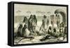 Beach of River Quillabamba 1869 Santa-Ana Peru-null-Framed Stretched Canvas