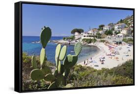 Beach of Seccheto, Island of Elba, Livorno Province, Tuscany, Italy-Markus Lange-Framed Stretched Canvas