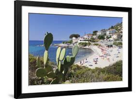 Beach of Seccheto, Island of Elba, Livorno Province, Tuscany, Italy-Markus Lange-Framed Photographic Print