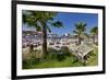 Beach of the Ambrosia Hotel in Bitez, Bodrum Peninsula, Mugla Province, Turkey-null-Framed Art Print