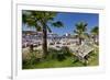 Beach of the Ambrosia Hotel in Bitez, Bodrum Peninsula, Mugla Province, Turkey-null-Framed Art Print