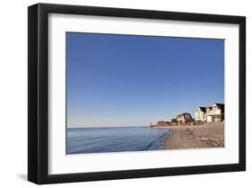 Beach of the Baltic Seaside Resort of Laboe, Schleswig-Holstein, Germany-null-Framed Art Print