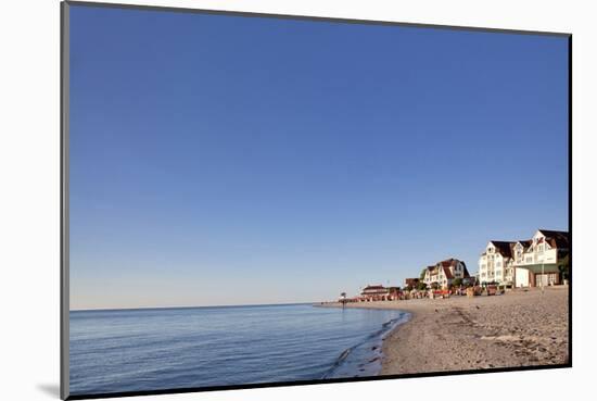 Beach of the Baltic Seaside Resort of Laboe, Schleswig-Holstein, Germany-null-Mounted Art Print