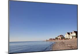 Beach of the Baltic Seaside Resort of Laboe, Schleswig-Holstein, Germany-null-Mounted Art Print