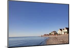 Beach of the Baltic Seaside Resort of Laboe, Schleswig-Holstein, Germany-null-Mounted Art Print