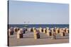 Beach of the Baltic Seaside Resort of Travemuende near Luebeck, Schleswig-Holstein, Germany-null-Stretched Canvas