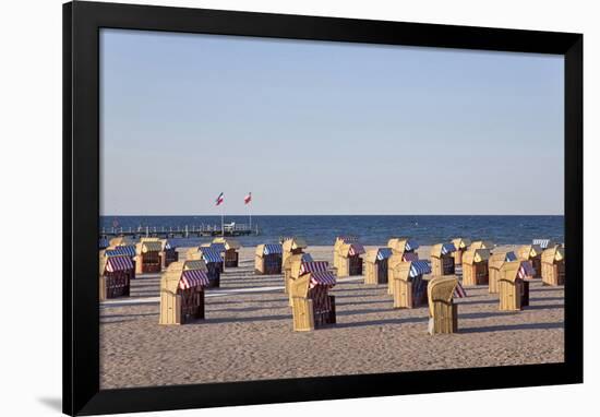 Beach of the Baltic Seaside Resort of Travemuende near Luebeck, Schleswig-Holstein, Germany-null-Framed Art Print