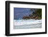 Beach of the Lemuria Resort of Praslin, Praslin Island, Seychelles-null-Framed Art Print