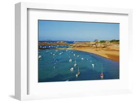 Beach of Tregastel, Cote De Granit Rose, Cotes D'Armor, Brittany, France, Europe-Tuul-Framed Photographic Print